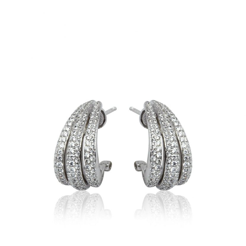 Oxidized Jewellery | Gold and Diamond Earrings Carats For You 18k (750)